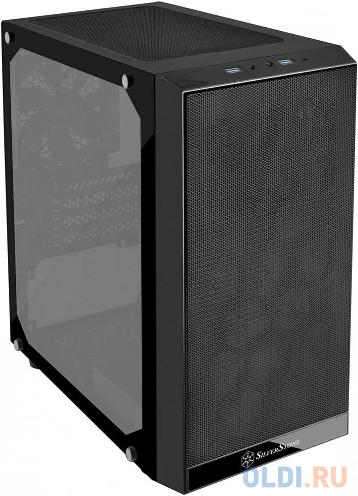 Корпус microATX SilverStone Precision Без БП чёрный