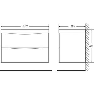 Тумба под раковину BelBagno Acqua 100 Cemento Verona Grigio (ACQUA-1000-2C-SO-CVG)