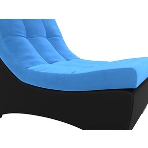 Кресло АртМебель Монреаль кресло велюр голубой экокожа черный