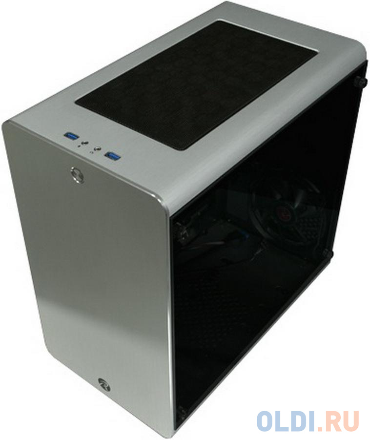 Корпус ATX RAIJINTEK THETIS SILVER WINDOW 0R200054 Без БП серебристый