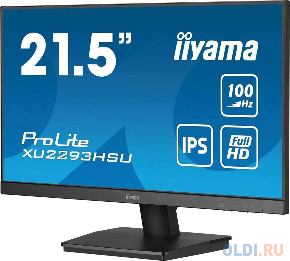 Монитор Iiyama 21.5" ProLite XU2293HSU-B6 черный IPS LED 16:9 HDMI M/M матовая 1000:1 250cd 178гр/178гр 1920x1080 100Hz DP FHD USB 2.6кг