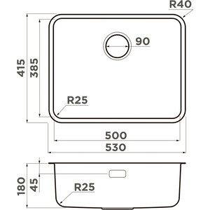 Кухонная мойка Omoikiri Omi 53-U/I Ultra светлое золото (4997409)