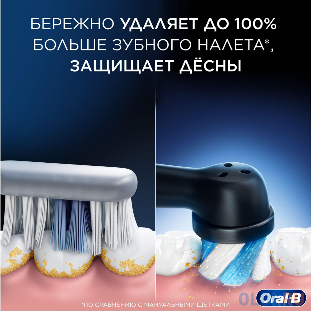 Электрическая зубная щетка IO3 DUO MATT BLACK + ICE BLUE ORAL-B