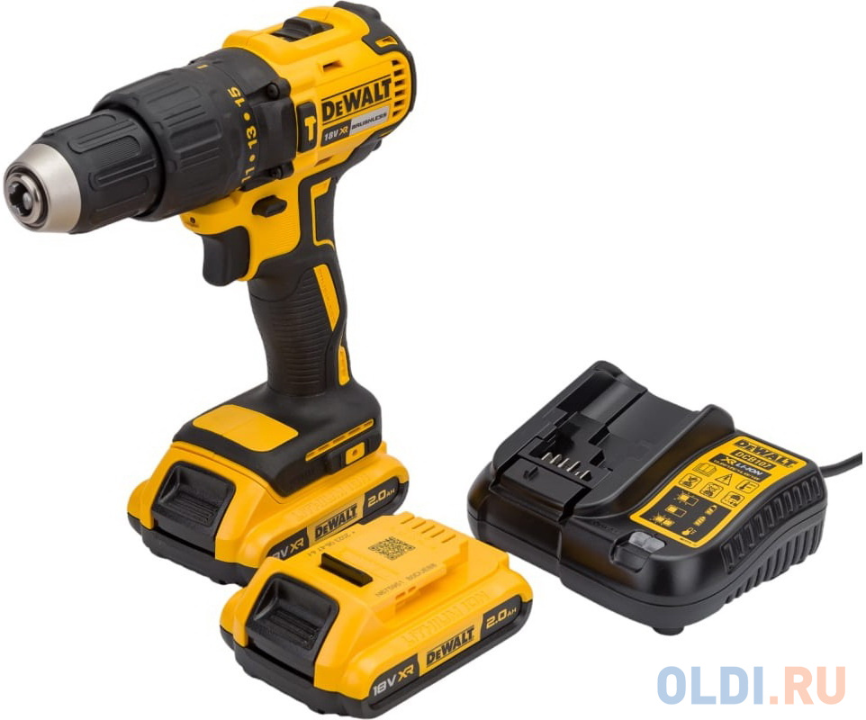 Дрель-шуруповерт DeWalt DCD778M2T-QW аккум. патрон:быстрозажимной