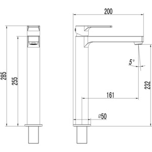 Смеситель для раковины Lemark Plus Grace хром (LM1509C)