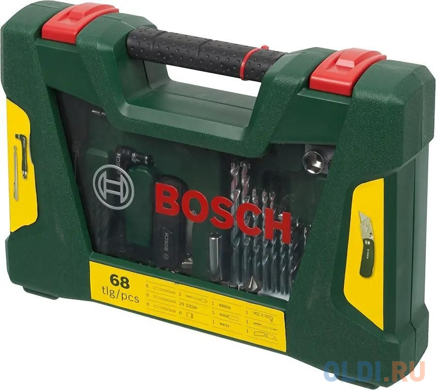 Набор принадлежностей Bosch V-line 68 предметов (жесткий кейс) в Москвe