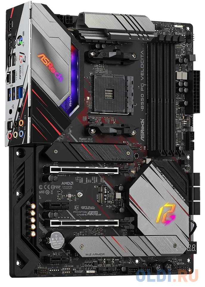 Материнская плата ASRock B550 PG VELOCITA Socket AM4 AMD B550 4xDDR4 2xPCI-E 16x 2xPCI-E 1x 6 ATX Retail