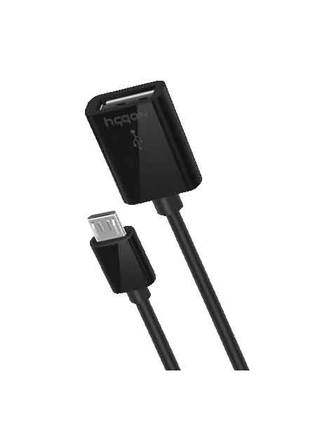 Дата-кабель Nobby с адаптером OTG Comfort, USB- microUSB, 0.15м, черн. (0204NB-006-001) в Москвe