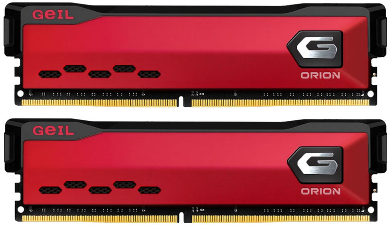 Комплект памяти DDR4 DIMM 16Gb (2x8Gb), 4266MHz, CL18, 1.45 В, Geil, Orion (GOR416GB4266C18ADC)