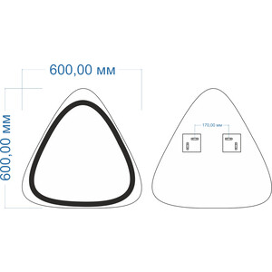 Зеркало Mixline Остия 60х60 (4620077046655)