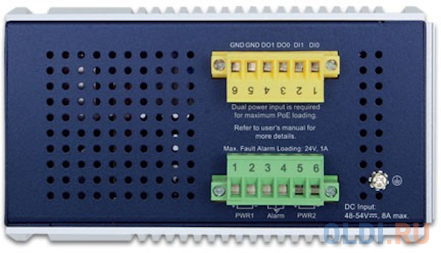 коммутатор/ PLANET IGS-6329-8UP2S2X IP30 DIN-rail Industrial L3 8-Port 10/100/1000T 802.3bt PoE + 2-port 1G/2.5G SFP + 2-Port 10G SFP+ Full Managed Sw