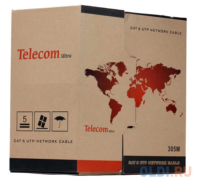 Кабель "Telecom" Ultra Pro (TU634057) UTP 4 пары кат.6 бухта 305м (Омедненный) в Москвe