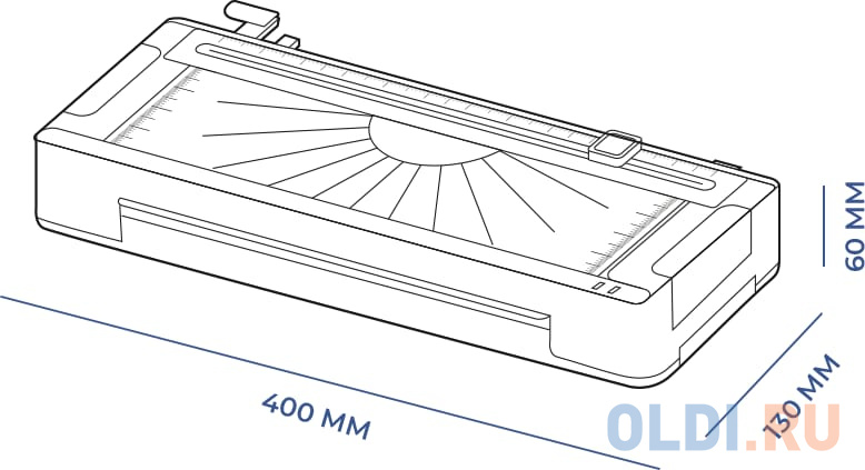 Ламинатор Heleos ЛМА4М белый/серый A4 (60-125мкм) 35см/мин (2вал.) хол.лам. лам.фото
