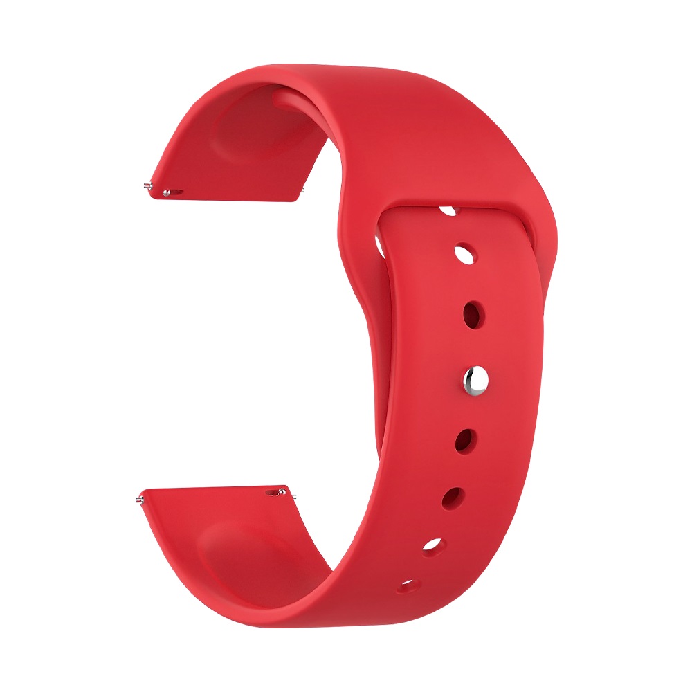 Ремешок Deppa Band Silicone универсальный, 20 mm, силиконовый, красный