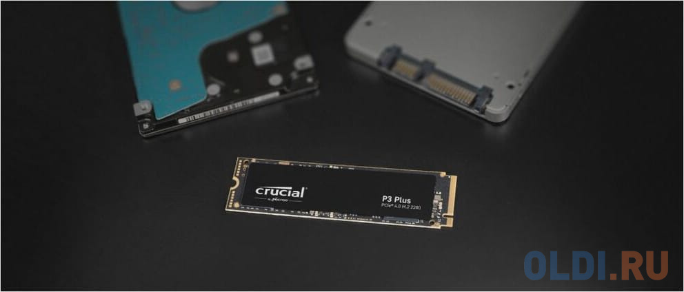 Твердотельный накопитель SSD M.2 Crucial 1.0Tb P3 Plus <CT1000P3PSSD8> (PCI-E 4.0 x4, up to 5000/3600MBs, 3D NAND, NVMe, 220TBW, 22х80mm)