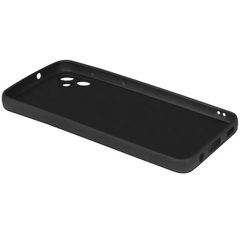 Чехол DF для Samsung Galaxy A05 Silicone Black sCase-174 в Москвe