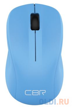 Мышь беспроводная CBR CM 410 Blue, оптика, 2.4 ГГц, 1000 dpi, 3 кнопки и колесо прокрутки, выключатель питания в Москвe