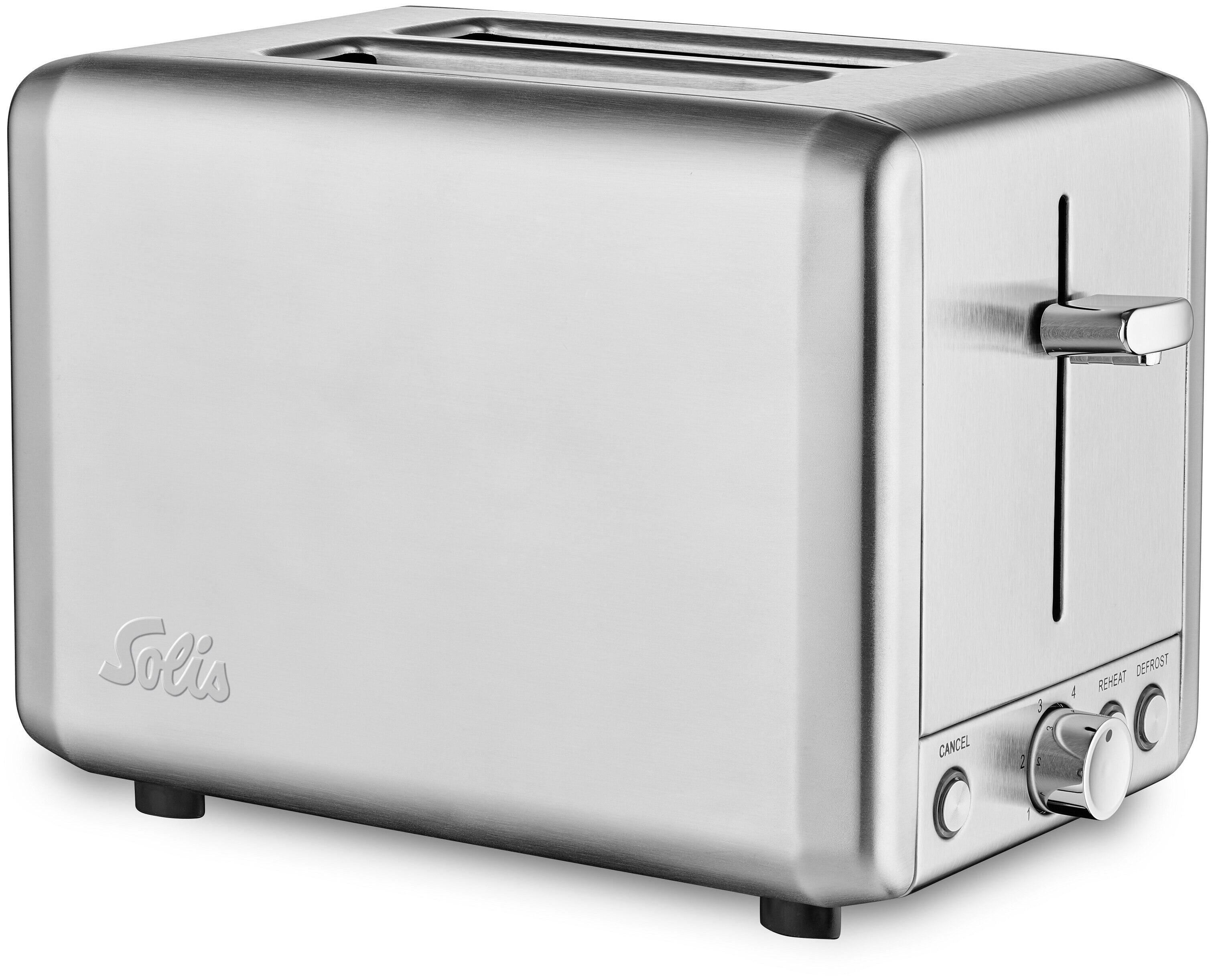 Тостер SOLIS Toaster Steel 8002 925 Вт, подогрев, размораживание, серебристый