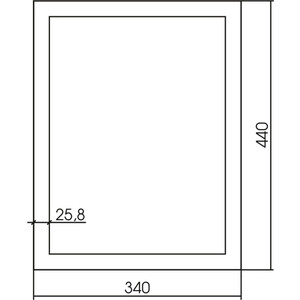 Зеркало Mixline Магнат 35х45 золото (4630104800907)