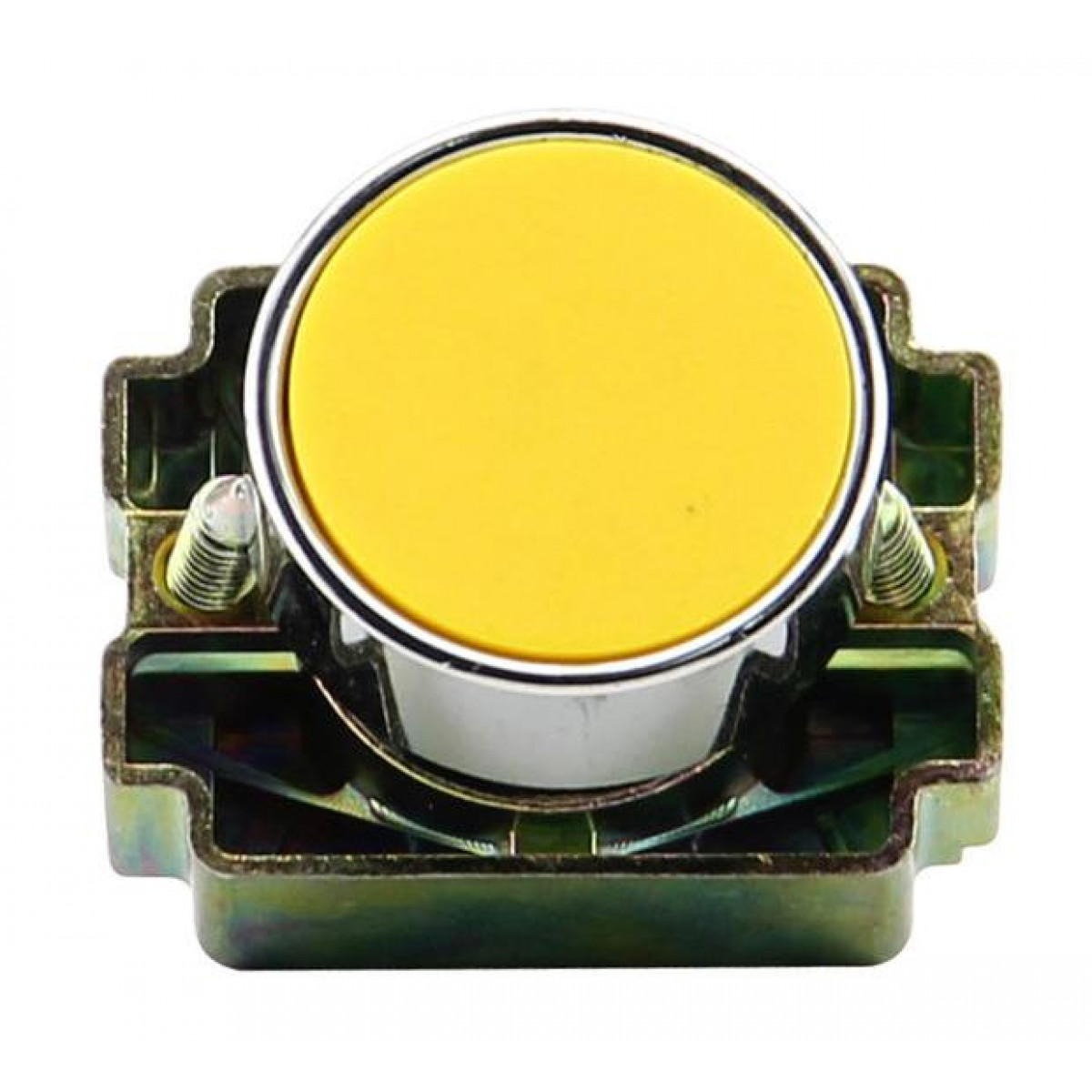 Кнопка плоская, 1NO, желтый, CHINT NP2-BA51 (574844)