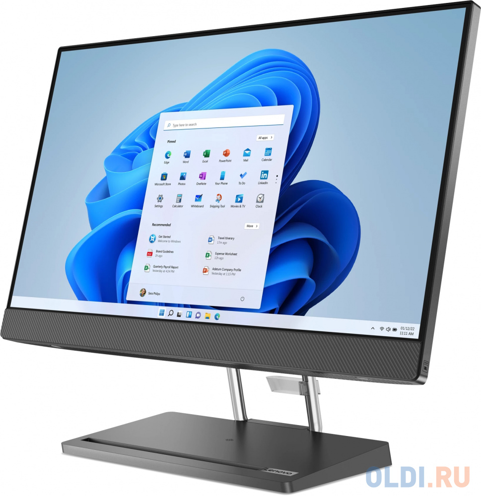 Lenovo IdeaCentre AIO 5 24IAH7 23.8" FHD (1920x1080) IPS 250N, i5-12500H, 8GB DDR5 4800, 512GB SSD M.2, Intel Iris Xe, WiFi, BT, NoDVD, IR&5. в Москвe