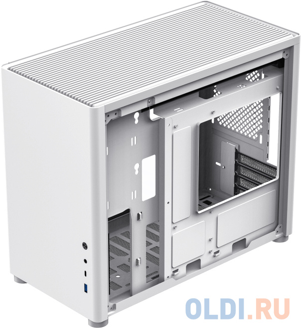 Компьютерный корпус mATX/ Gamemax Spark Full White mATX case, white, PSU, w/1xUSB3.0+1xType-C, 1xCombo Audio