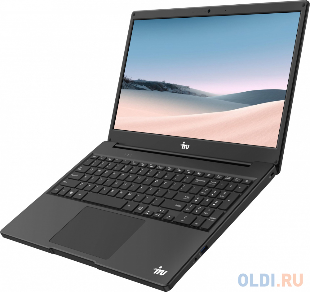 Ноутбук IRU Калибр 15Y Core i7 8550U 16Gb SSD240Gb Intel UHD Graphics 620 15.6" FHD (1920x1080) Free DOS black WiFi BT Cam 8000mAh (1941855)