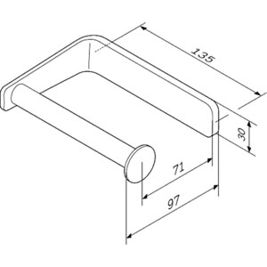 Держатель туалетной бумаги Am.Pm Inspire 2.0 хром (A50A34100)