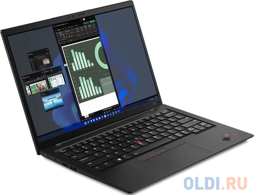 ThinkPad X1 Carbon Gen10 14" 2.8K (2880x1800) OLED 400N, i7-1255U, 16GB LPDDR5 5200, 1TB SSD M.2, Intel Iris Xe, LTE 4G, WiFi, BT, FPR, FHD Cam,