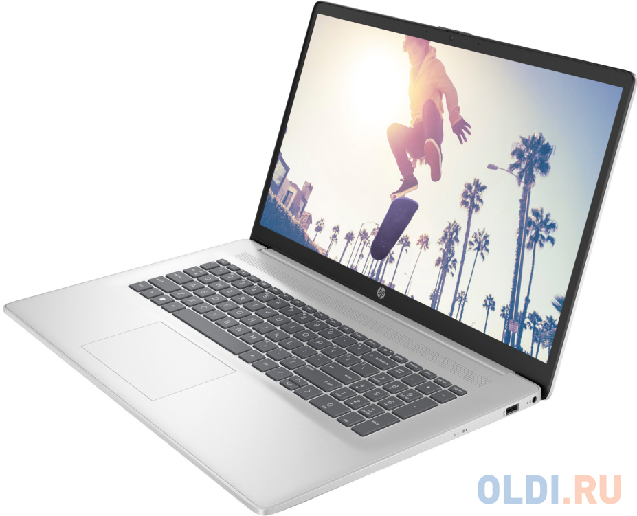 Ноутбук HP Envy 17-cw0007ci Core i7 13700H 16Gb SSD512Gb Intel Iris Xe graphics 17.3" IPS FHD (1920x1080) Windows 11 Home silver WiFi BT Cam (8F5