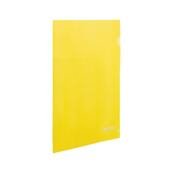 Папка-уголок жесткая BRAUBERG, желтая, 0,15 мм, 223968, (60 шт.)