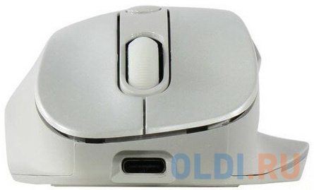 Wireless mouse Genius Ergo 9000S Pro, BT 5.0 / 2.4 GHz, RGB LED, 800 / 1200 / 1600 / 2400 DPI, buttons: 6, color: pearl white в Москвe