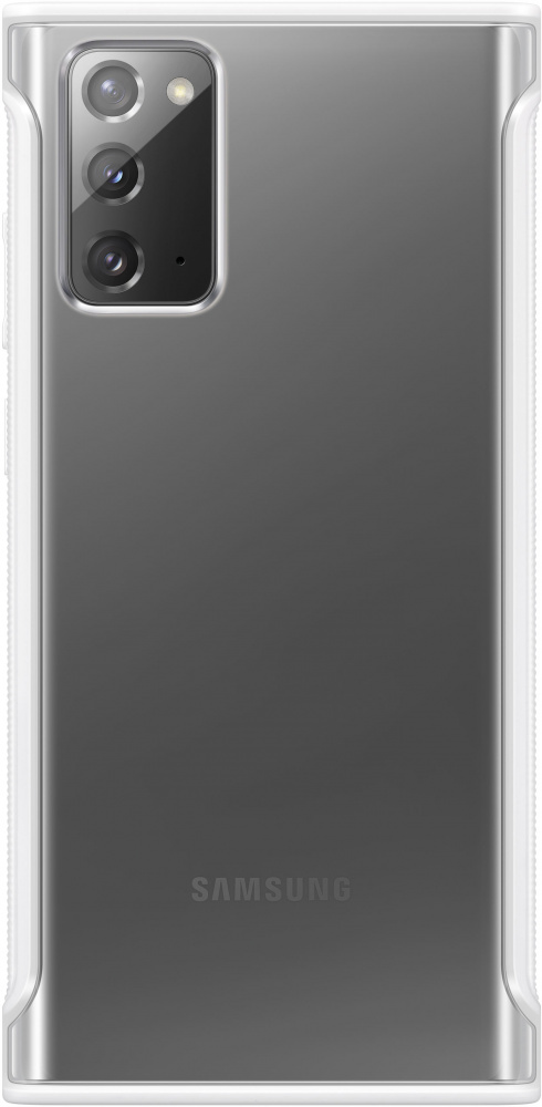Чехол-накладка Samsung Note 20 EF-GN980CWEGRU прозрачный/ белый