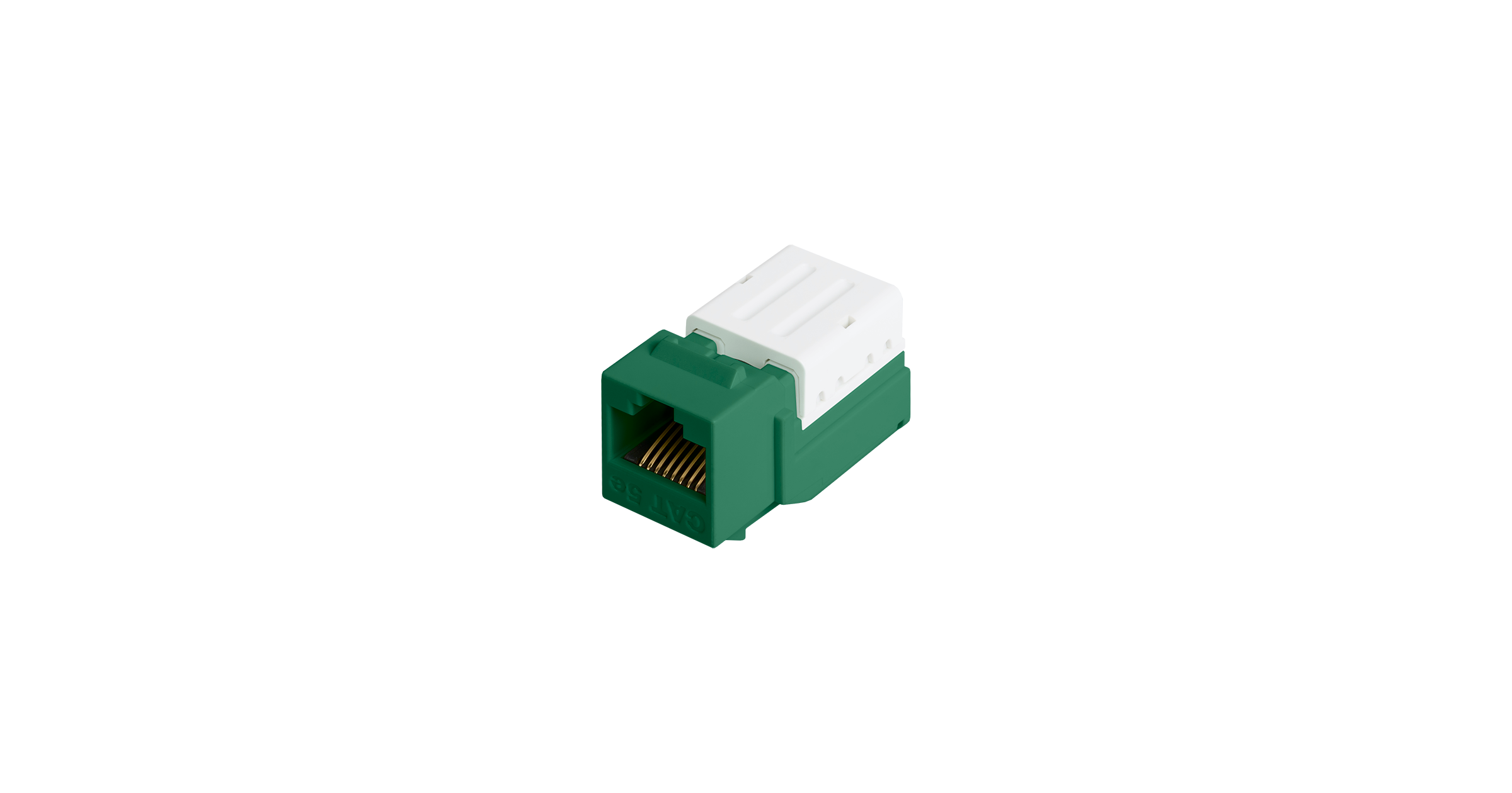 Модуль Keystone NIKOMAX Fast Termimnation, 1xRJ-45 cat.5e, 1шт., зеленый/белый (NMC-KJUD2-FT-GN)