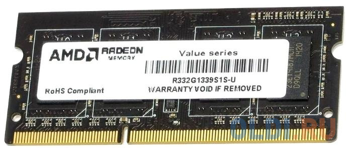 Оперативная память для ноутбука AMD R332G1339S1S-U SO-DIMM 2Gb DDR3 1333MHz