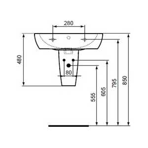 Полупьедестал Ideal Standard Tempo (T423001) в Москвe