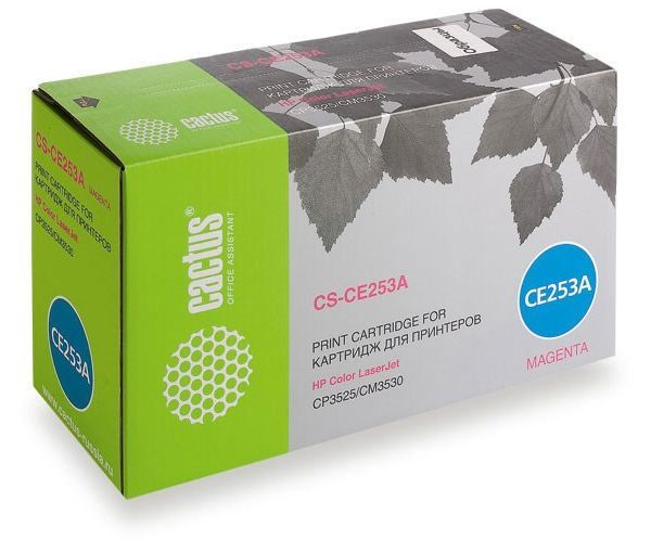 Картридж лазерный Cactus CS-CE253A пурпурный (7000стр.) для HP CLJ CP3525/ CM3530