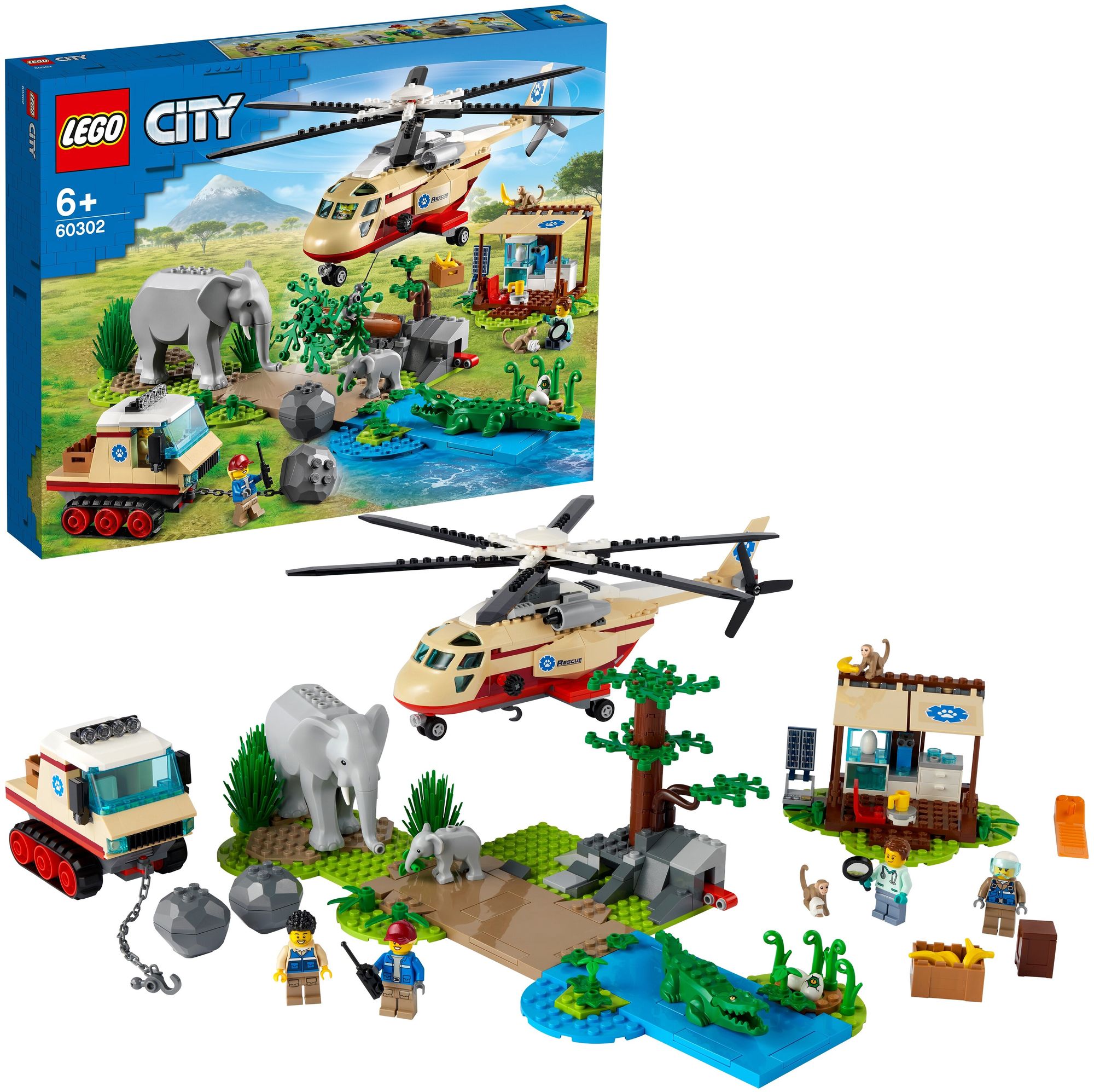 Конструктор LEGO 60302 City Wildlife Rescue Operation (Операция по спасению зверей)