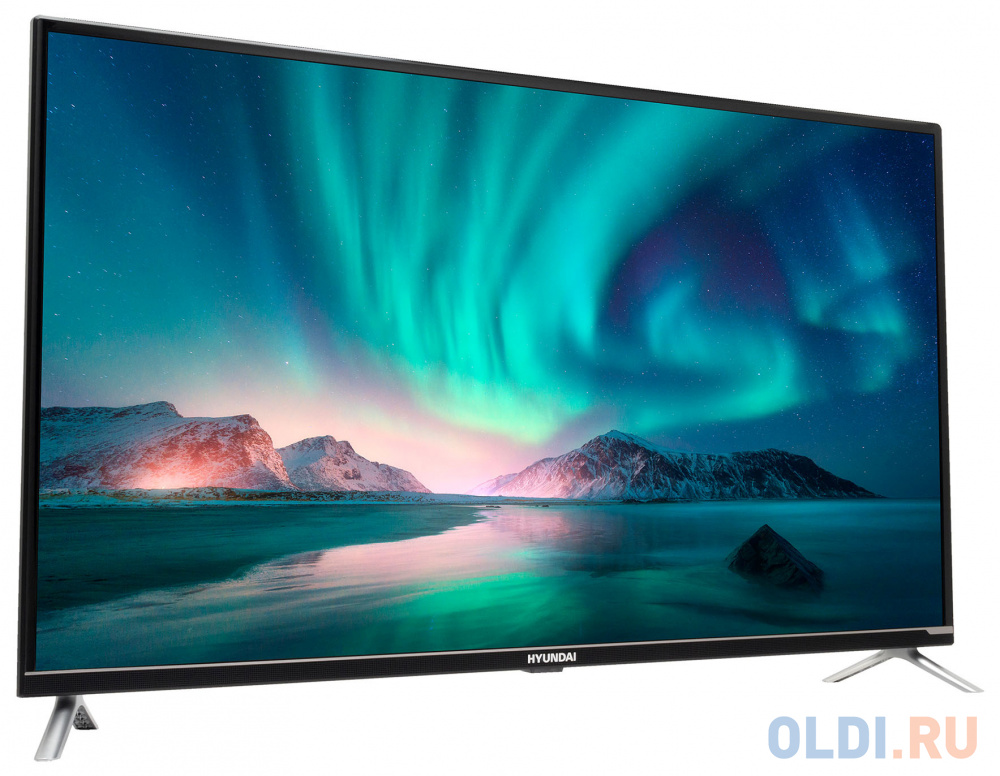 Телевизор LED Hyundai 43" H-LED43BU7008 Android TV Slim Design черный 4K Ultra HD 60Hz DVB-T DVB-T2 DVB-C DVB-S DVB-S2 USB WiFi Smart TV в Москвe