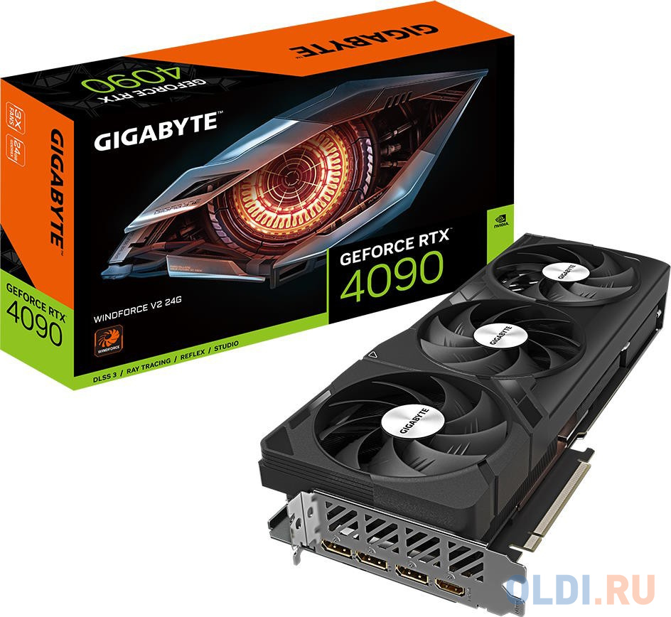 Видеокарта GigaByte nVidia GeForce RTX 4090 WINDFORCE V2 24576Mb