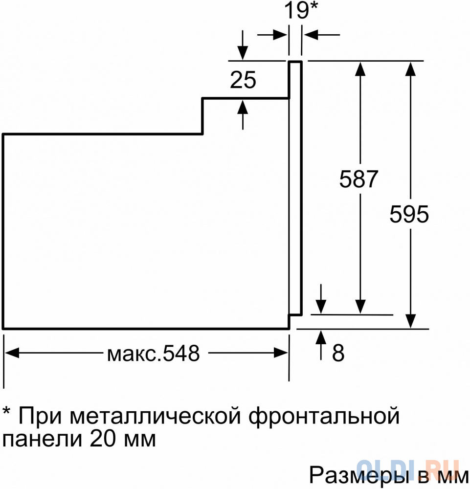 Духовой шкаф Электрический Bosch Serie 4 HBF534EB0Q черный