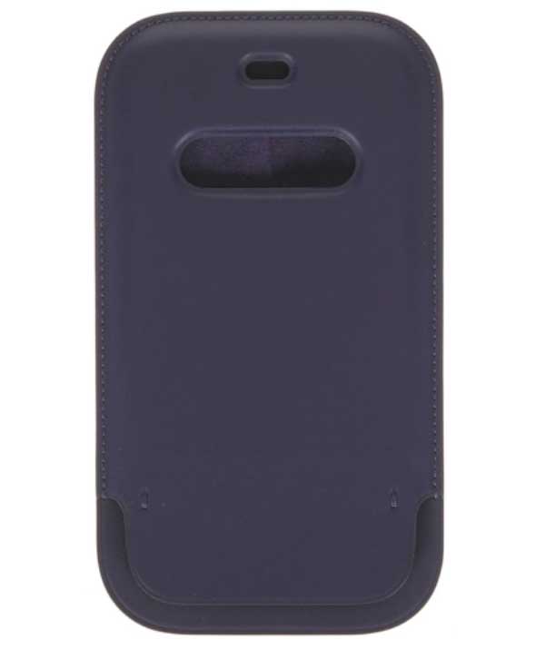 Чехол MagSafe для iPhone 12 mini Leather Sleeve with MagSafe - Deep Violet