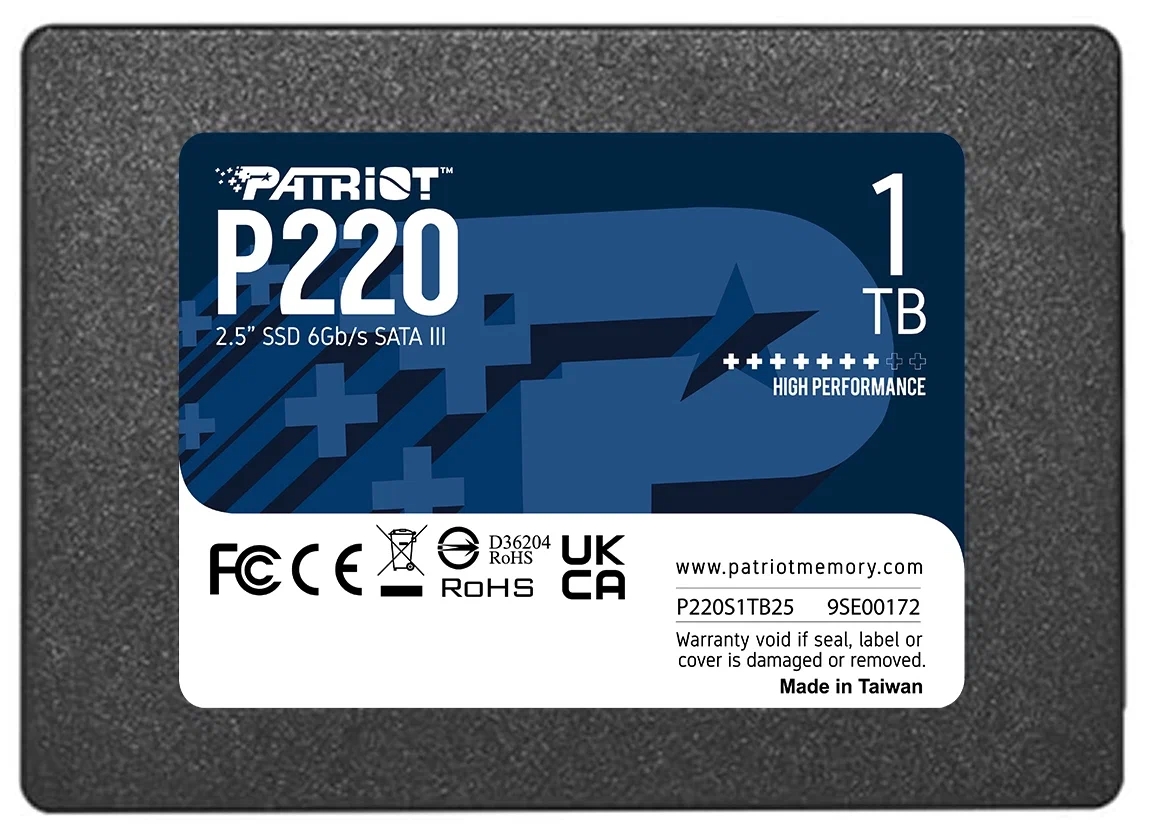 Накопитель SSD 2.5" Patriot 1.0TB P220 (P220S1TB25)