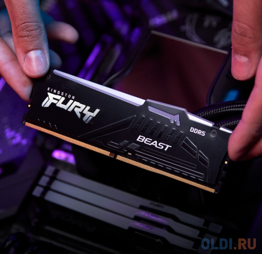 32GB Kingston DDR5 4800 DIMM FURY Beast RGB Gaming Memory KF548C38BBAK2-32 Non-ECC, , CL38 , 1.1V, KF548C38BBAK2-32 1RX16 (Kit of 2), RTL (328660)