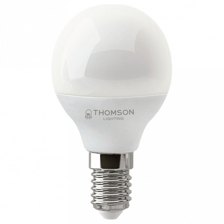 Лампа светодиодная E14 шар, 6Вт, 4000K / белый, 500лм, диммируемая, THOMSON DIMMABLE (TH-B2154)