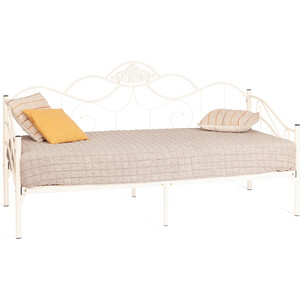 Кровать TetChair Кровать Federica (mod. AT-881) дерево гевея/металл, 90*200 см (Day bed), Белый (butter white)