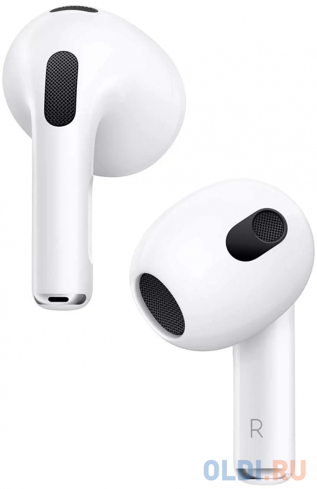 Гарнитура вкладыши Apple AirPods 3 A2565,A2564,A2897 белый беспроводные bluetooth в ушной раковине (MPNY3AM/A)