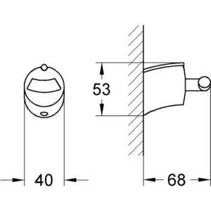 Крючок Grohe Tenso (40295000) в Москвe