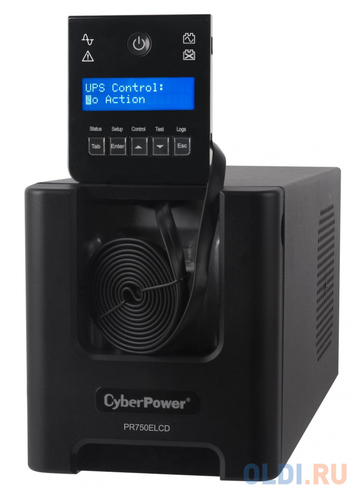 ИБП CyberPower PR750ELCD 750VA/675W USB/RS-232/EPO/SNMPslot/RJ11/45 (6 IEC)