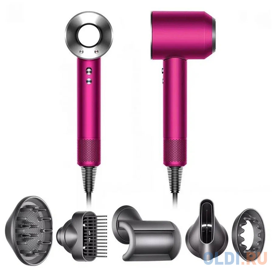 Фен Dyson HD07 1600Вт фуксия яркий никель